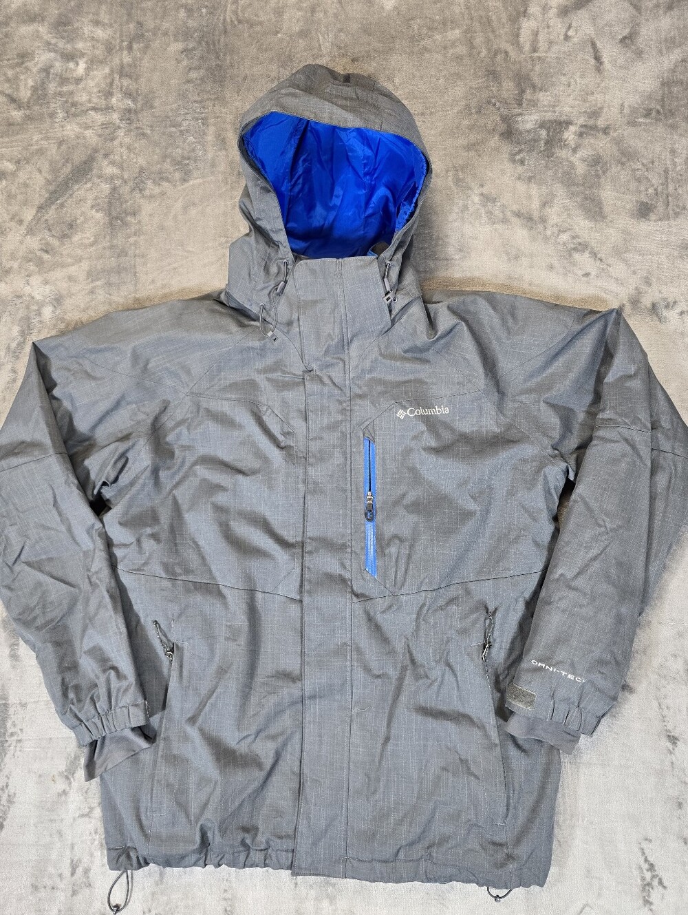 Columbia Alpine Action Omni-Tech Heat Snow Ski Jacket Size Large Gray